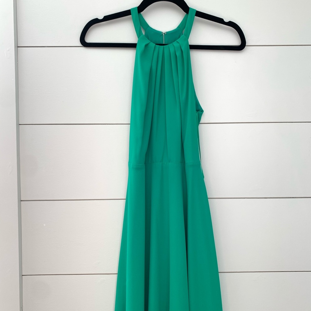 Green Express mock neck dress